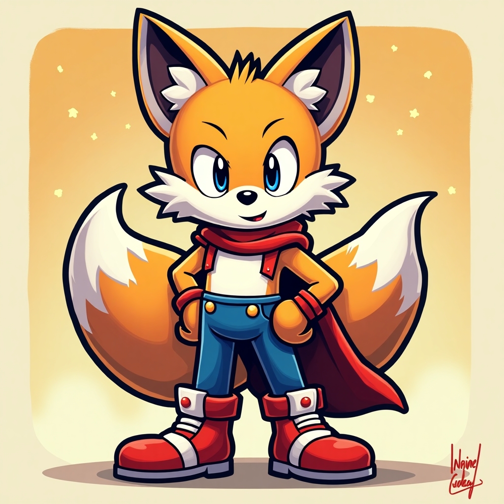 Super Fox hero Nintendo poster